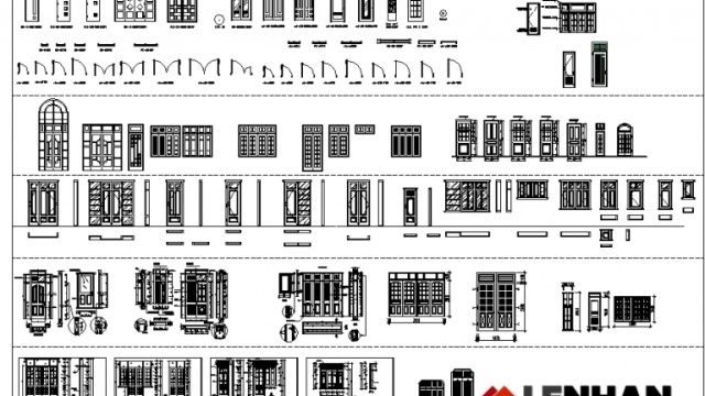 THƯ VIỆN CAD MỘT SỐ MẪU CỬA GỖ ĐẸP - Ảnh 2